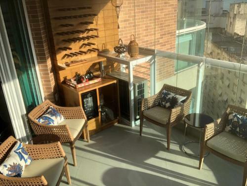Apartamento Estanconfor Santos Com Vista Mar