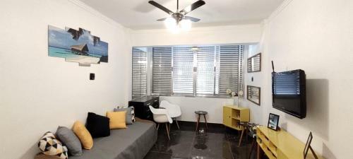 Apartamento Em Santos Vista Mar