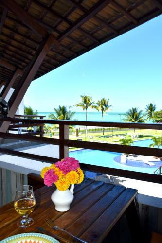 Apartamento Flat Maui Beach- Com Vista E De Frente Para O Mar