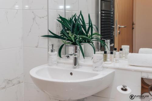 Platinum Link Apartments, Luxury New Build, One Bed, Marble Asthetic