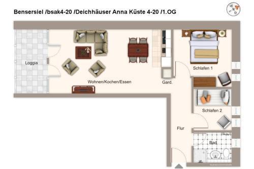 Apartamento Deichh�user Anna K�ste Deichh�user Anna K�ste 4-20