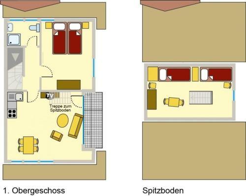 Apartamento Ferienwohnung Nr 05 Og Spitzboden