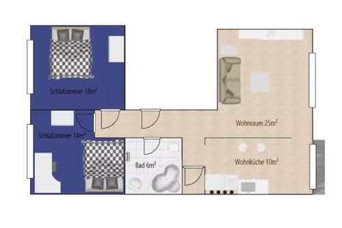 Apartamento Familientraum Innen Stadt