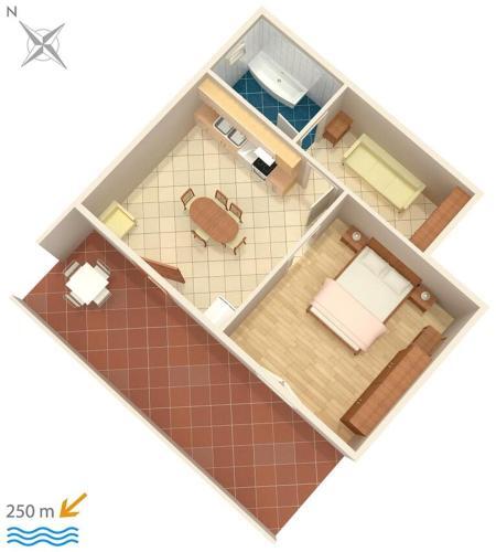 Apartment Metajna 527h