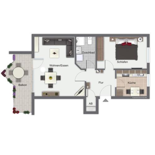 Apartamento Am Mariannenweg Wohnung 07