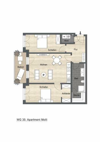 Apartamento Strandresidenz D�nenperle, App 35 - Molli