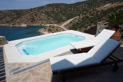 Karystos Villa Private Pool Beach Seaside Karnagio