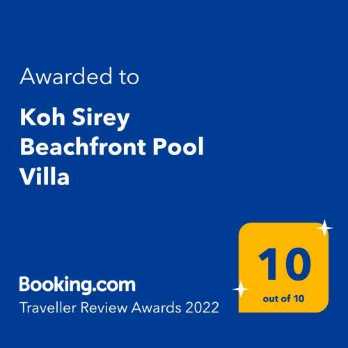 Koh Sirey Beachfront Pool Villa 2 Bedrooms