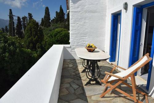Traditional Cycladic House With View In Andros
