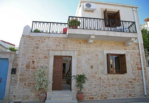 Traditional House Under Kazarma Fortress In Sitia