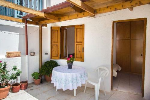 Traditional House Under Kazarma Fortress In Sitia