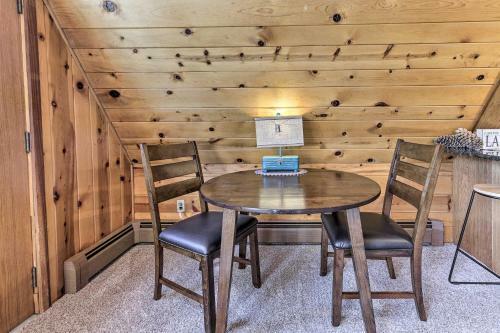 Lakefront Butternut A-frame Cabin - Swim Dock