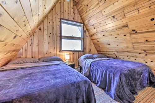 Lakefront Butternut A-frame Cabin - Swim Dock