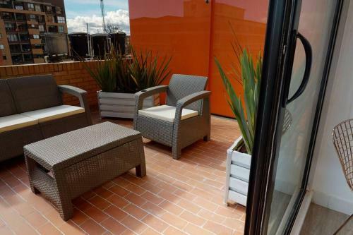 Apartamento Loft Con Terraza Privada En Chapinero