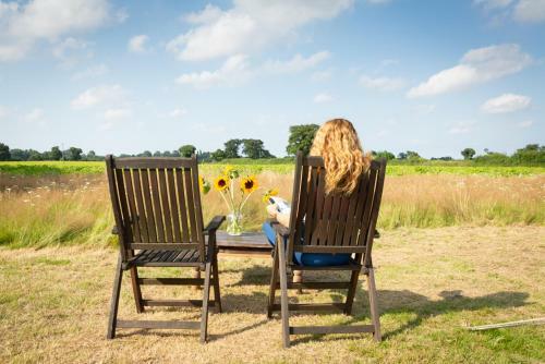 Wooden Glamping Pod With Covered Veranda
