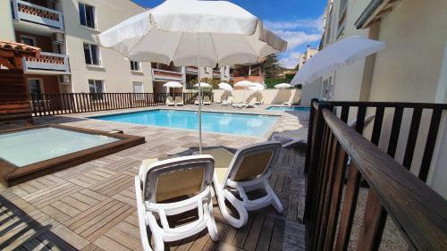 Apartamento Le Familial - T3 Piscine, Climatisation & Balcon