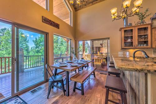Quiet Ruidoso Cabin Wraparound Deck And Grills
