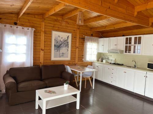 Agradable Mini Casa De Madera Con Jard�n Amplio