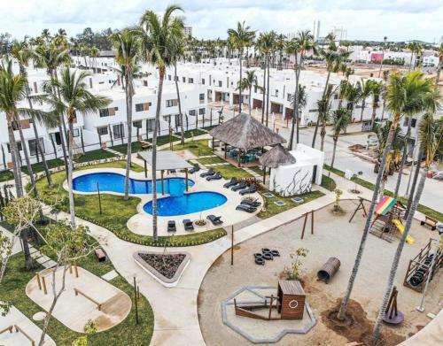 Apartamento Muy Cerca Mar. Confortable/seguro. Alberca