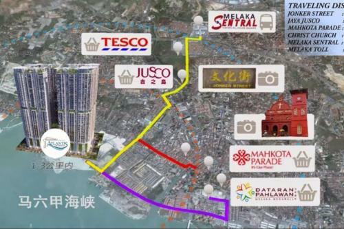 Apartamento Ys Atlantis Residences Melaka - Pool View