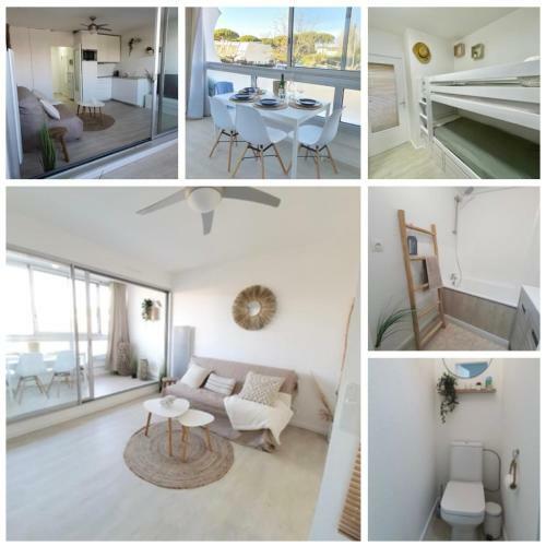 Apartamento Blue Sky La Grande Motte Studio -pool-5min Beach -queensizebed -wifi