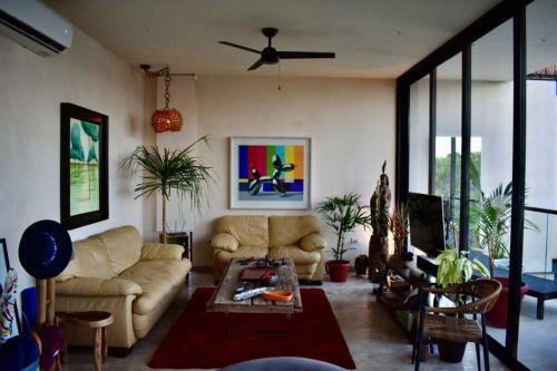 Apartamento Boho Chic At Aldea Zama 2bdr 2baths Parking