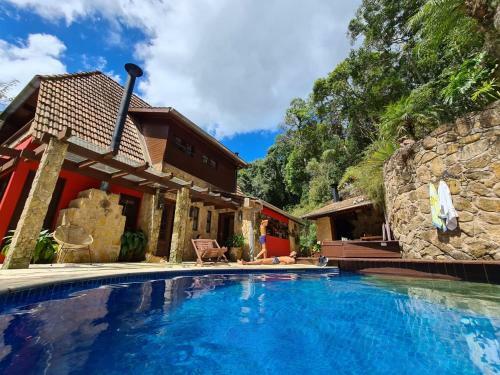 Casa Da Montanha Com Muita Natureza