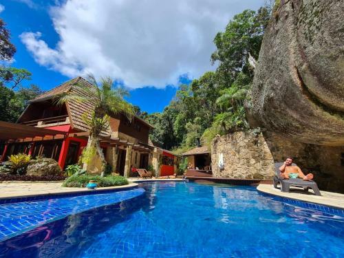 Casa Da Montanha Com Muita Natureza