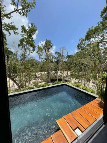 Villa Incre�ble Casa Elevada Con Cenote Privado En Tulum