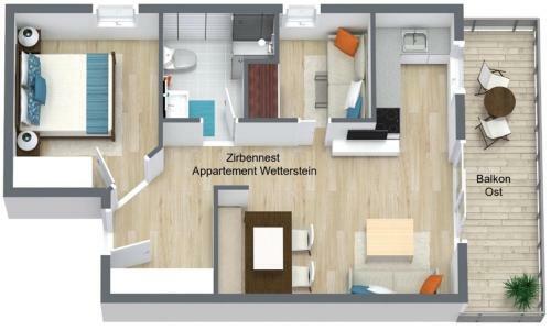 Apartamento Appartement Wetterstein