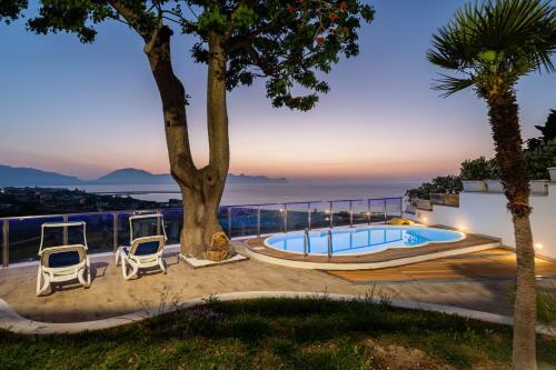 Villa Vista Mare Con Piscina Riscaldata A Trappeto