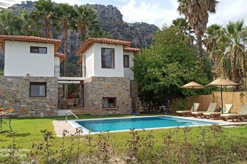 Villa Merry - Dalyan Stonehouse With Palmtrees, 50m To River
