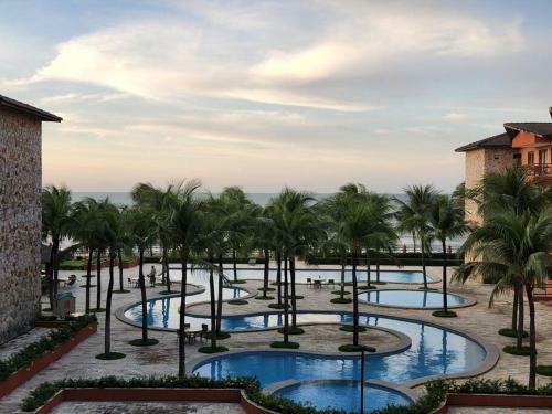 Apartamento Flat De 2 Quartos Com Linda Vista-mar P�-na-areia!