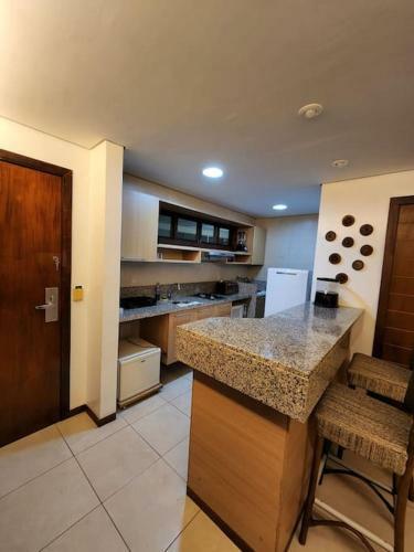 Apartamento Flat De 2 Quartos Com Linda Vista-mar P�-na-areia!