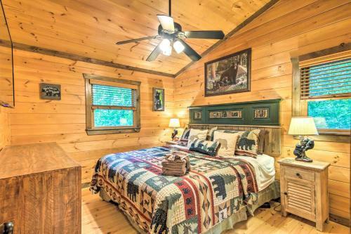Woodsy Georgia Abode With Decks And Creek On-site