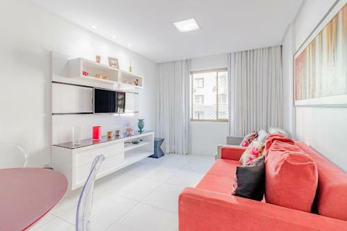 Br05 Apt Quarto E Sala 400m Da Praia - Barra Apart