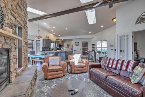 Modern Flagstaff Home Deck, Patio And Fire Pit