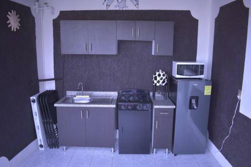 Apartamento Habitaciones Privadas, Cocina Y Cochera Gratis