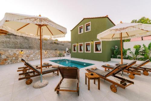 Villa Stavlos Luxury Stone House