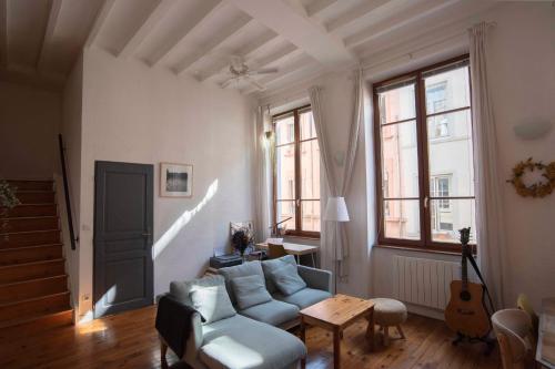 Apartamento Very Nice Duplex In Lyon Croix Rousse Area !
