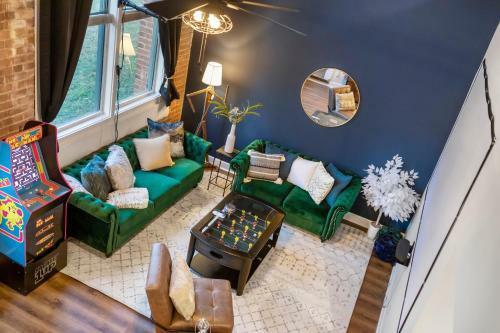 Apartamento Unique Historic Loft, 18ft Ceilings, W/game Room