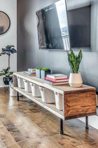 Big New And Modern With Skyline View Mural And Ping Pong