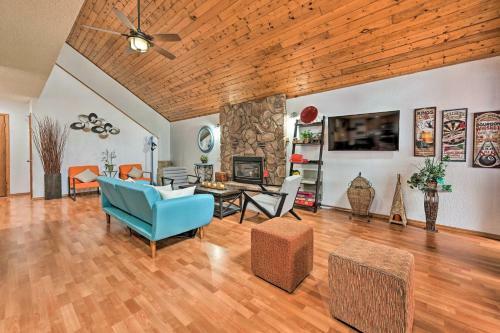 Colorful Munds Park Cabin With Deck And Fireplace