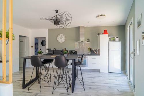 Corocama - Cosy Maison Bois Avec Piscine