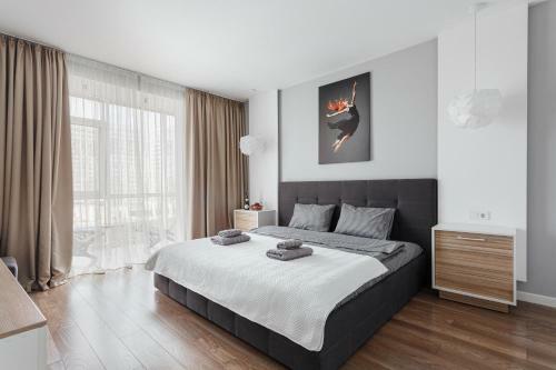 White Apartment In 12 Floor