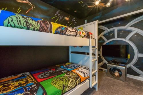 Frozen & Star Wars Themed Rooms & Game Room Villa
