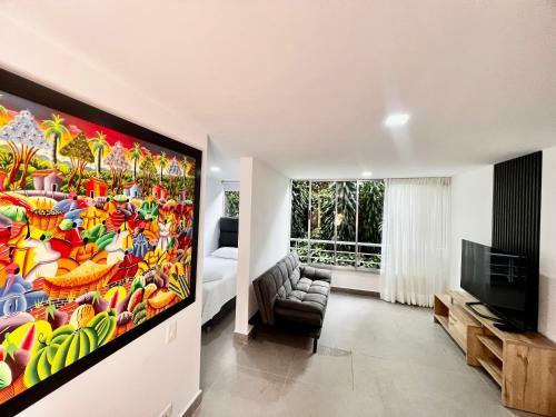 Apartamento Central En Altos Del Poblado Para Estancias Largas