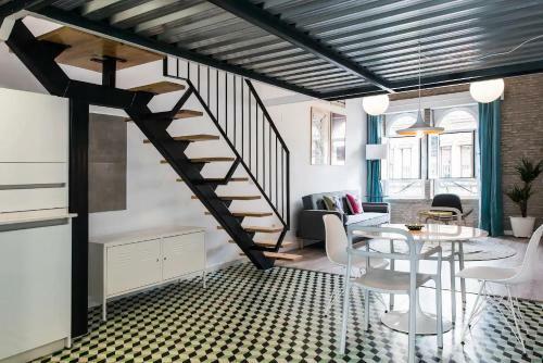 Apartamento Pop Art Feria Luminoso D�plex Con Terraza Privada