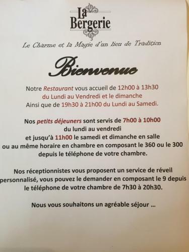 Hotel Restaurant La Bergerie