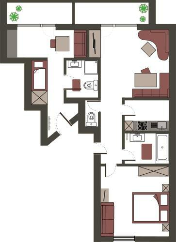 Apartamento Sportpension Rubin